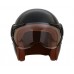 AVIATOR 3/4TH GLOSS BLK BROWN LEATHER INT